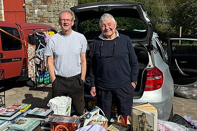 Rob and Gerald car boot sale